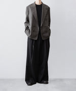 画像をギャラリービューアに読み込む, INTÉRIM - インテリムのMILITARY WOOL SERGE PIPING DOUBLE JACKETのDUST GRAY公式通販サイトsession福岡セレクトショップ
