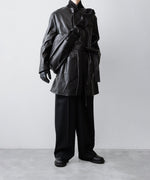 画像をギャラリービューアに読み込む, ssstein(シュタイン)のLAMBS LEATHER HALF COAT - BLACKの公式通販サイトsession福岡セレクトショップ

