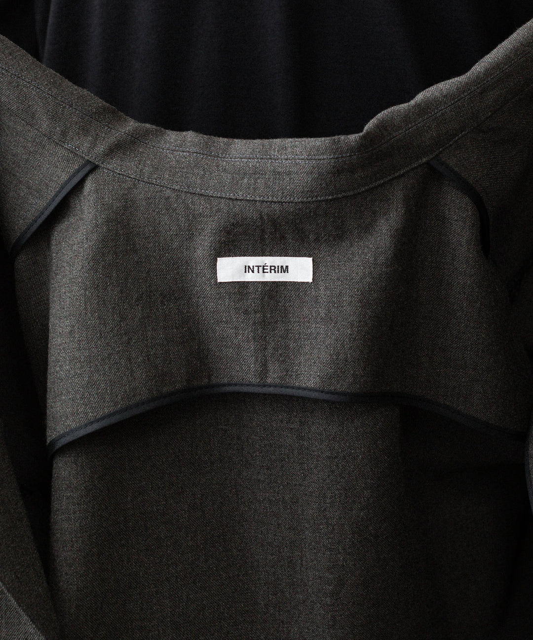 INTÉRIM - インテリムのMILITARY WOOL SERGE PIPING DOUBLE JACKETのDUST GRAY公式通販サイトsession福岡セレクトショップ