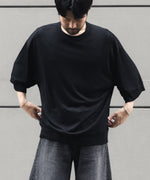 画像をギャラリービューアに読み込む, WWW - WRAPINKNOT wool wearのS/S BLOUSING TOPSのBLACK 公式通販サイトsession福岡セレクトショップ
