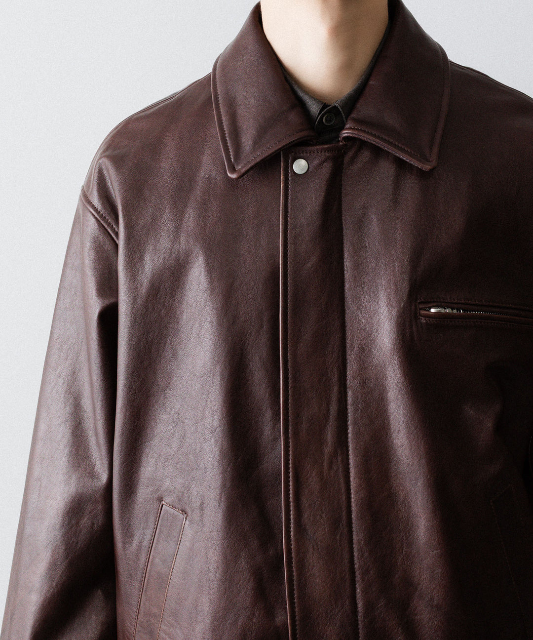 ssstein(シュタイン)のCOW LEATHER VINTAGE ZIP JACKET - BROWNの公式通販サイトsession福岡セレクトショップ