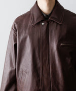 画像をギャラリービューアに読み込む, ssstein(シュタイン)のCOW LEATHER VINTAGE ZIP JACKET - BROWNの公式通販サイトsession福岡セレクトショップ
