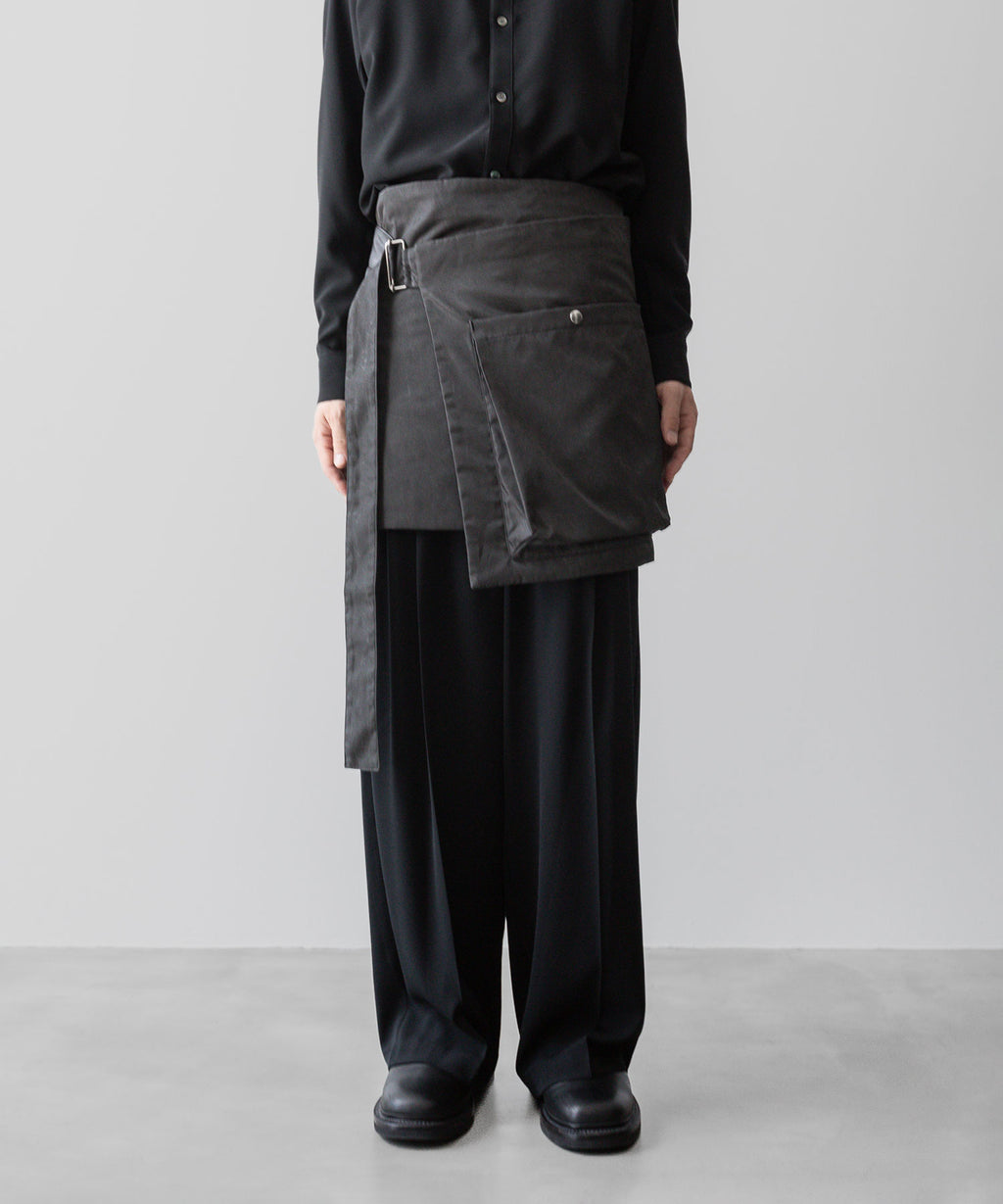 VEIN-ヴェインのPIGMENT PRINTED NY TWILL WRAP SKIRT BAGのBLACK公式通販サイトsession福岡セレクトショップ