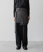 画像をギャラリービューアに読み込む, VEIN-ヴェインのPIGMENT PRINTED NY TWILL WRAP SKIRT BAGのBLACK公式通販サイトsession福岡セレクトショップ
