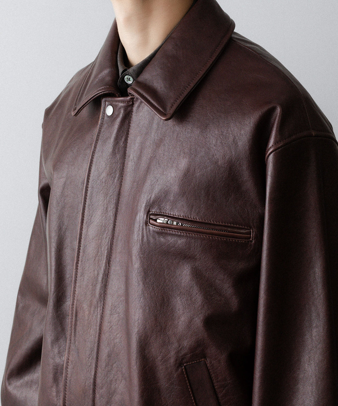 ssstein(シュタイン)のCOW LEATHER VINTAGE ZIP JACKET - BROWNの公式通販サイトsession福岡セレクトショップ