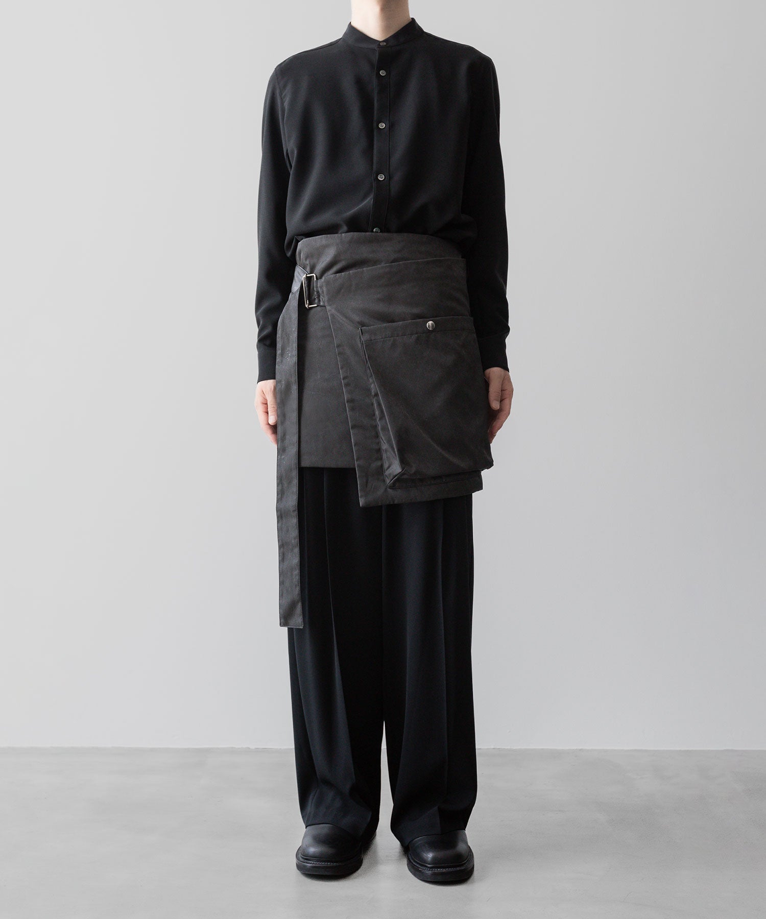 VEIN-ヴェインのPIGMENT PRINTED NY TWILL WRAP SKIRT BAGのBLACK公式通販サイトsession福岡セレクトショップ