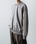 画像をギャラリービューアに読み込む, ssstein(シュタイン)のYAK/COTTON SWEAT LS - TOP GREYの公式通販サイトsession福岡セレクトショップ
