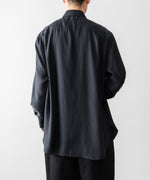 画像をギャラリービューアに読み込む, ssstein(シュタイン)のCUPRO TWILL OVERSIZED LS SHIRT - BLACKの公式通販サイトsession福岡セレクトショップ
