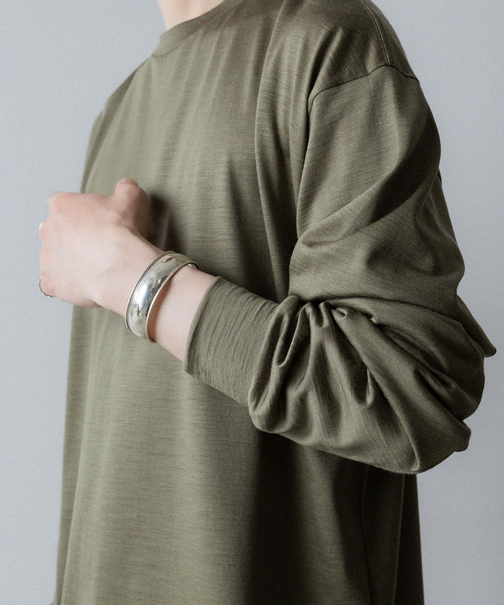 【INTÉRIM】    EXTRA FINE MERINO WOOL JERSEY L/S TEE - SAGE