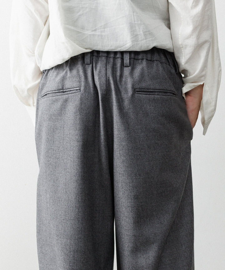 ssstein(シュタイン)のWOOL FLANNEL EASY WIDE TROUSERS - GREYの公式通販サイトsession福岡セレクトショップ