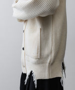 画像をギャラリービューアに読み込む, ssstein(シュタイン)のMILLED DAMAGE KNIT CARDIGANのOFF 公式通販サイトsession福岡セレクトショップ
