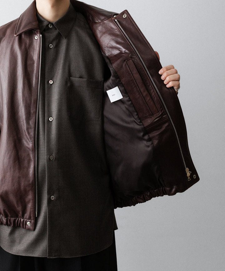 ssstein(シュタイン)のCOW LEATHER VINTAGE ZIP JACKET - BROWNの公式通販サイトsession福岡セレクトショップ