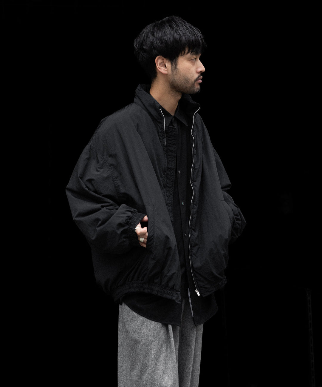 ssstein(シュタイン)のRECYCLED NYLON PADDED JACKET - BLACKの公式通販サイトsession福岡セレクトショップ
