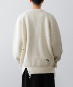 画像をギャラリービューアに読み込む, ssstein(シュタイン)のMILLED DAMAGE KNIT CARDIGANのOFF 公式通販サイトsession福岡セレクトショップ
