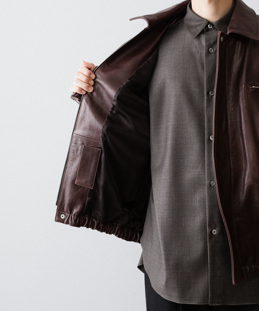 ssstein(シュタイン)のCOW LEATHER VINTAGE ZIP JACKET - BROWNの公式通販サイトsession福岡セレクトショップ