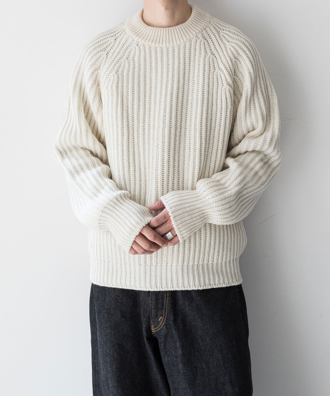 【INTÉRIM】インテリム 23AW 60s 3GG RAGLAN FISHERMAN SWEATER CREW - OFF sessionセッション福岡セレクトショップ 公式通販サイト