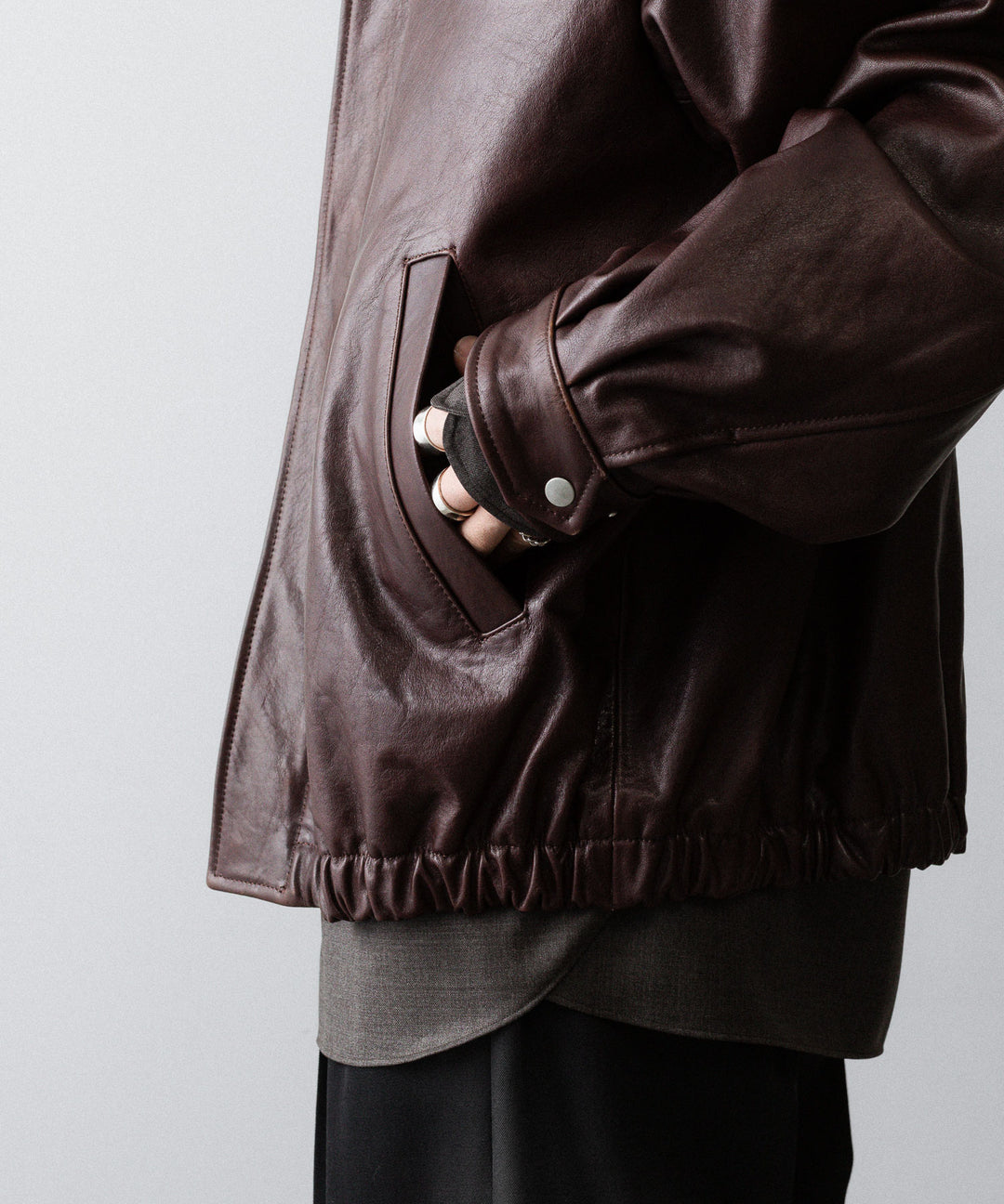 ssstein(シュタイン)のCOW LEATHER VINTAGE ZIP JACKET - BROWNの公式通販サイトsession福岡セレクトショップ