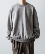 画像をギャラリービューアに読み込む, ssstein(シュタイン)のYAK/COTTON SWEAT LS - TOP GREYの公式通販サイトsession福岡セレクトショップ
