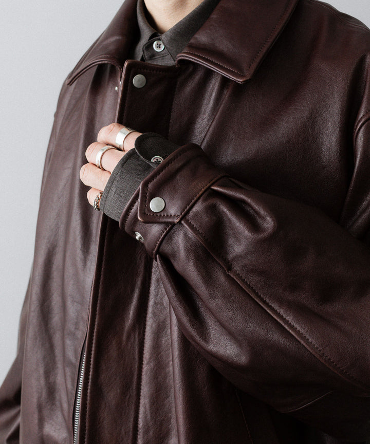 ssstein(シュタイン)のCOW LEATHER VINTAGE ZIP JACKET - BROWNの公式通販サイトsession福岡セレクトショップ