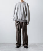 画像をギャラリービューアに読み込む, ssstein(シュタイン)のYAK/COTTON SWEAT LS - TOP GREYの公式通販サイトsession福岡セレクトショップ
