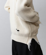 画像をギャラリービューアに読み込む, ssstein(シュタイン)のMILLED DAMAGE KNIT CARDIGANのOFF 公式通販サイトsession福岡セレクトショップ
