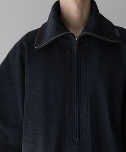 【 i'm here 】アイムヒアーのPOLY/THERMAR : HALF ZIP S/S SHIRT - NAVY公式通販サイトsession福岡セレクトショップ