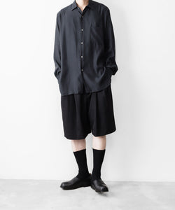 ssstein / シュタイン】WIDE EASY SHORT TROUSERS - BLACK | 公式通販