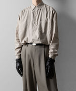 画像をギャラリービューアに読み込む, ssstein(シュタイン)のC/SI TWILL OVERSIZED REGULAR COLLAR SHIRT - GREIGEの公式通販サイトsession福岡セレクトショップ
