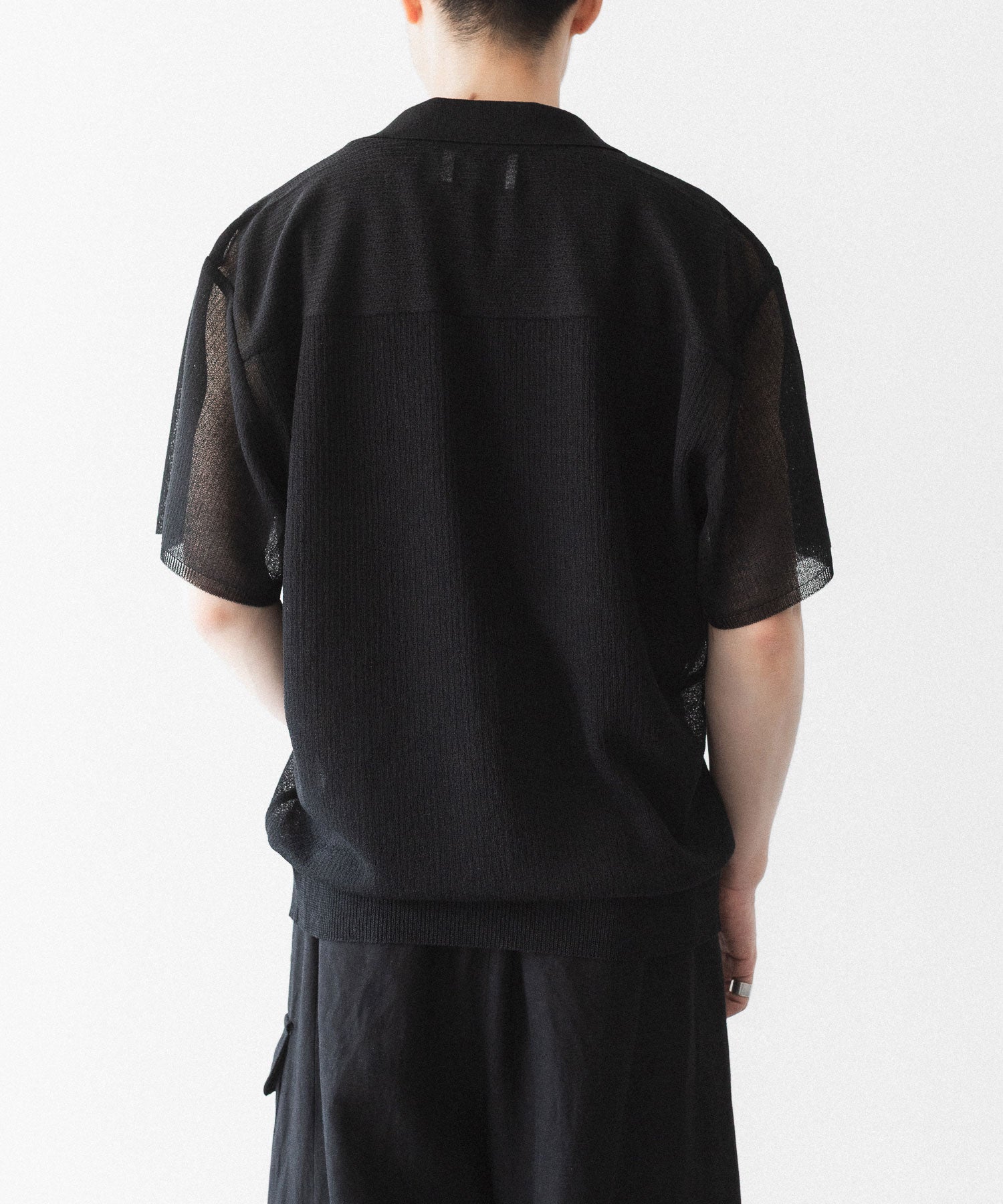 ssstein / シュタイン】PE/RAMIE KNIT SS SKIPPER - BLACK | 公式通販