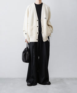 ssstein / シュタイン】MILLED DAMAGE KNIT CARDIGAN - OFF | 公式通販