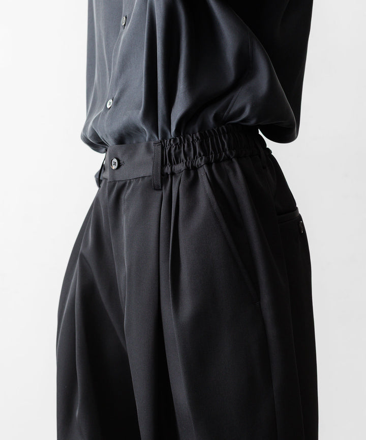 ssstein(シュタイン)のWIDE EASY SHORT TROUSERS - BLACKの公式通販サイトsession福岡セレクトショップ
