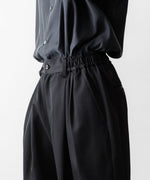 画像をギャラリービューアに読み込む, ssstein(シュタイン)のWIDE EASY SHORT TROUSERS - BLACKの公式通販サイトsession福岡セレクトショップ

