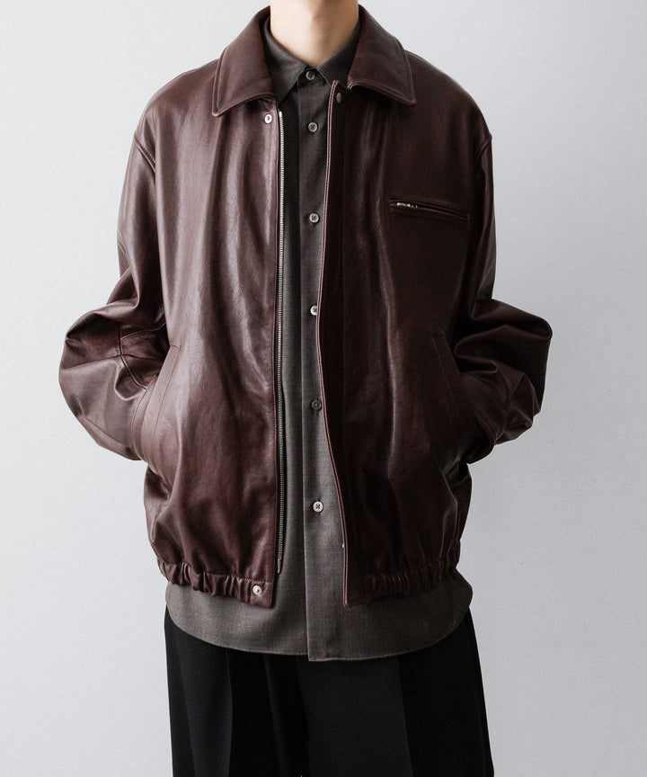 ssstein(シュタイン)のCOW LEATHER VINTAGE ZIP JACKET - BROWNの公式通販サイトsession福岡セレクトショップ