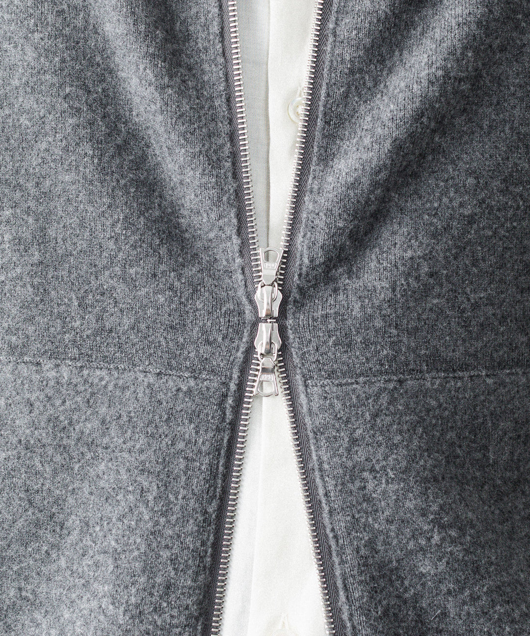 ssstein(シュタイン)のSUPER FINE WOOL MILLED KNIT HOOD JACKET - GREYの公式通販サイトsession福岡セレクトショップ