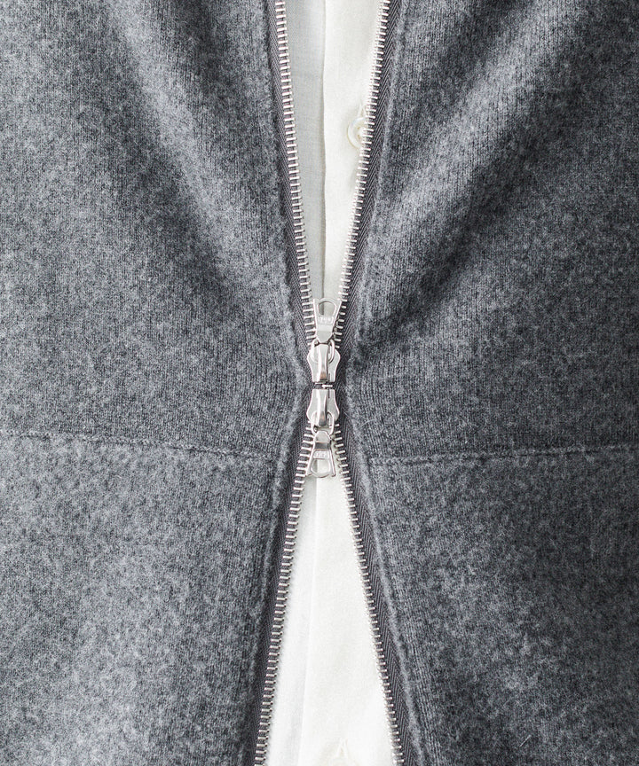 ssstein(シュタイン)のSUPER FINE WOOL MILLED KNIT HOOD JACKET - GREYの公式通販サイトsession福岡セレクトショップ
