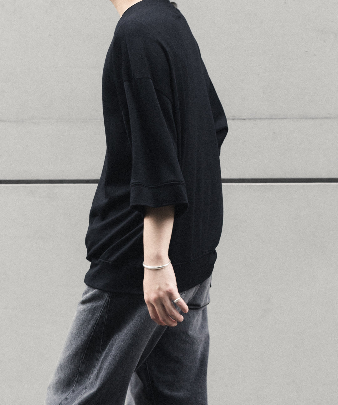 WWW - WRAPINKNOT wool wearのS/S BLOUSING TOPSのBLACK 公式通販サイトsession福岡セレクトショップ