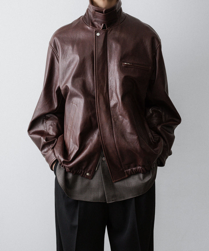 ssstein(シュタイン)のCOW LEATHER VINTAGE ZIP JACKET - BROWNの公式通販サイトsession福岡セレクトショップ