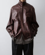 画像をギャラリービューアに読み込む, ssstein(シュタイン)のCOW LEATHER VINTAGE ZIP JACKET - BROWNの公式通販サイトsession福岡セレクトショップ
