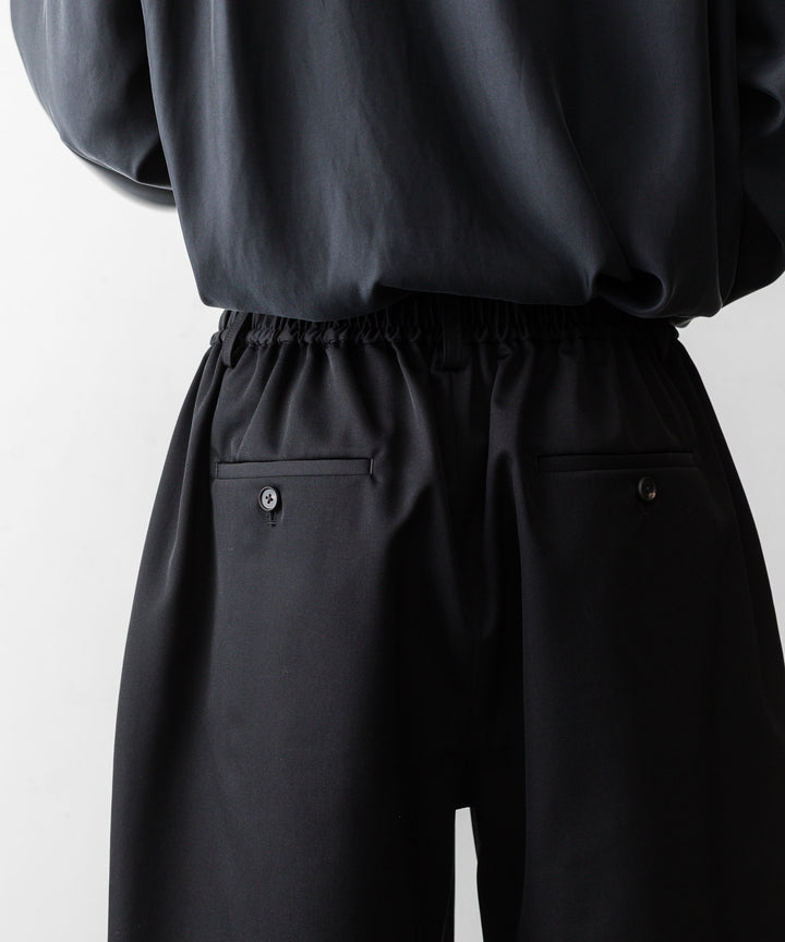 ssstein(シュタイン)のWIDE EASY SHORT TROUSERS - BLACKの公式通販サイトsession福岡セレクトショップ