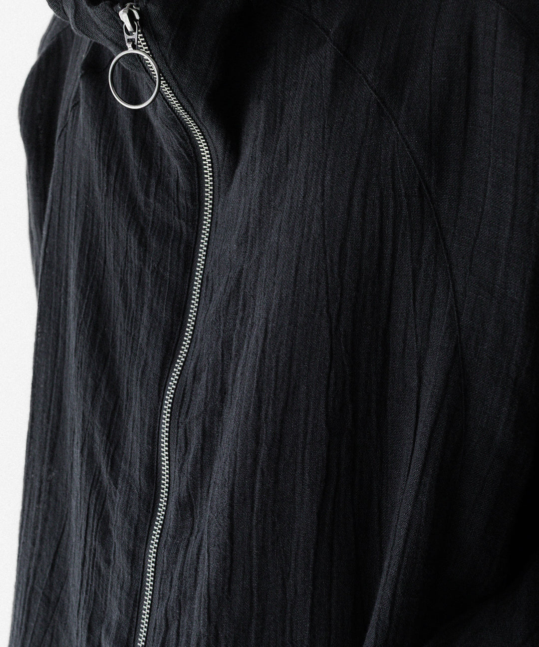 OPPOSE DUALITY オポーズデュアリティのSHORT PARKA LINENのBLACK 公式通販サイトsession福岡セレクトショップ