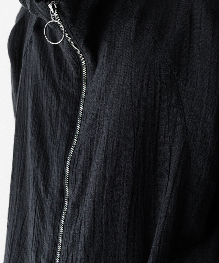 OPPOSE DUALITY オポーズデュアリティのSHORT PARKA LINENのBLACK 公式通販サイトsession福岡セレクトショップ