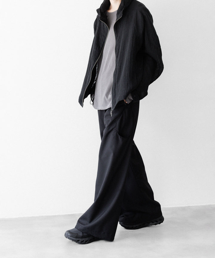 OPPOSE DUALITY オポーズデュアリティのSUB ONG WOOL TRSのBLACKのBLACK 公式通販サイトsession福岡セレクトショップ
