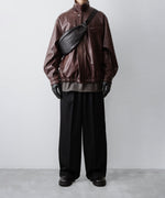 画像をギャラリービューアに読み込む, ssstein(シュタイン)のCOW LEATHER VINTAGE ZIP JACKET - BROWNの公式通販サイトsession福岡セレクトショップ

