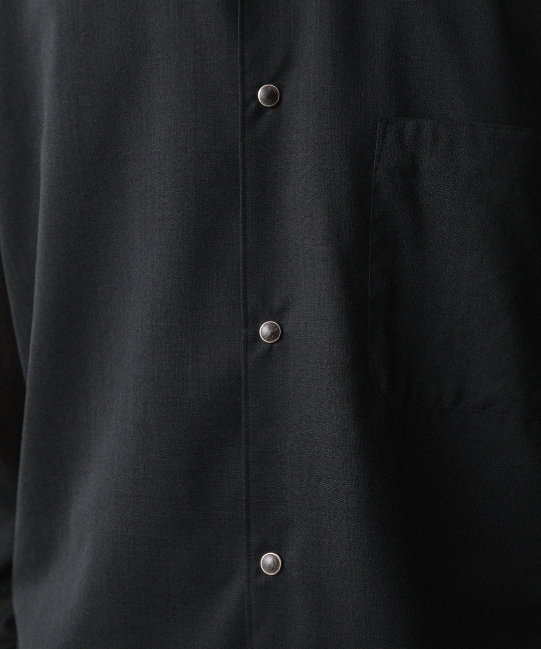 phebus- フィーバスのWOOL POLY TROPICAL SHIRTのBLACK公式通販サイトsession福岡セレクトショップ