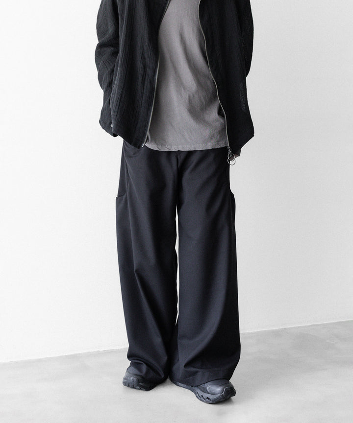 OPPOSE DUALITY オポーズデュアリティのSUB ONG WOOL TRSのBLACKのBLACK 公式通販サイトsession福岡セレクトショップ