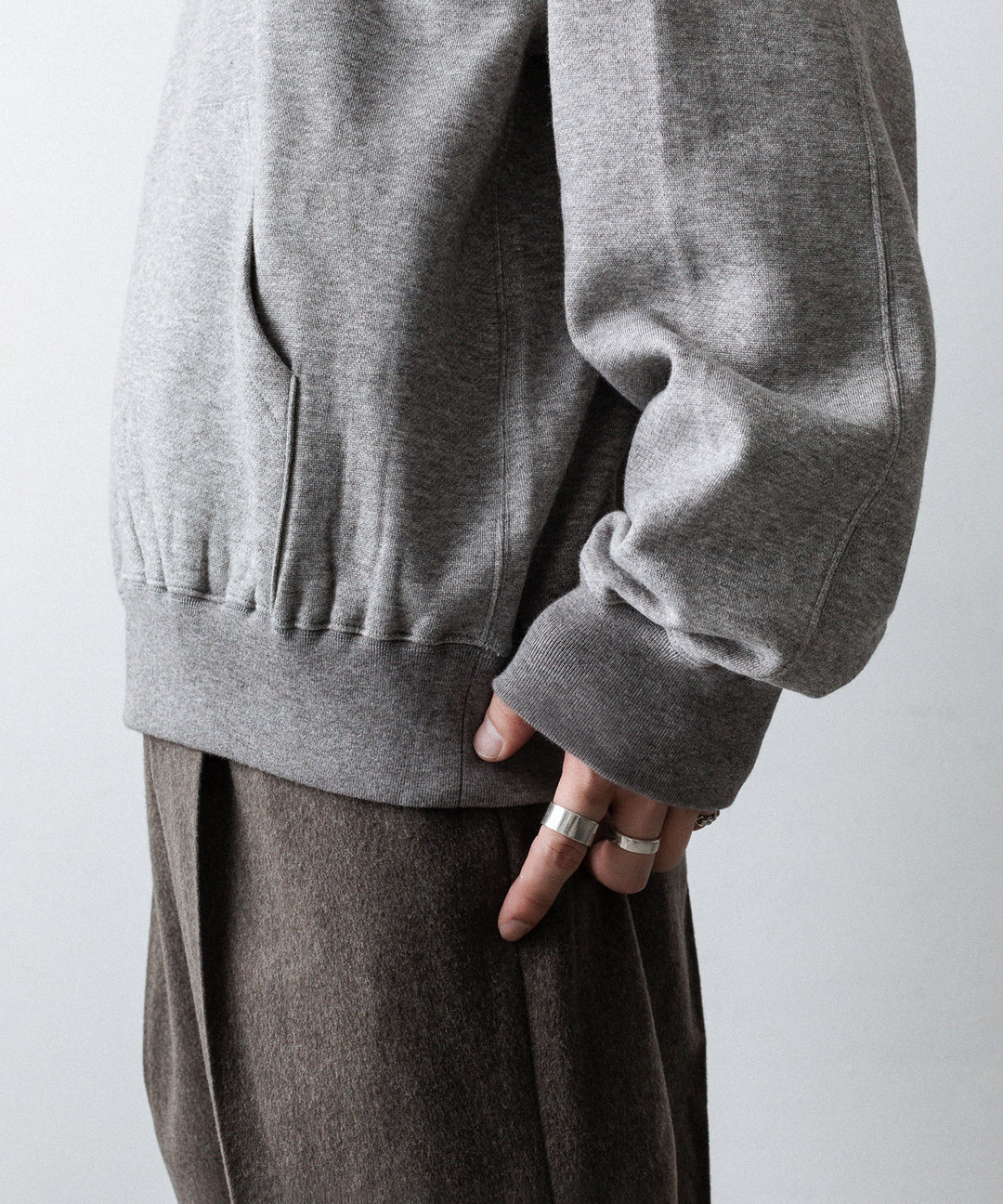 ssstein(シュタイン)のYAK/COTTON SWEAT ZIP HOODY - TOP GREYの公式通販サイトsession福岡セレクトショップ