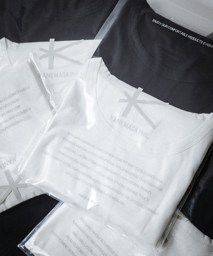 KANEMASA PHIL.-カネマサフィル46G COTTON THIN PACK TEEのWHITE × BLACK 公式通販サイトsession福岡セレクトショップ