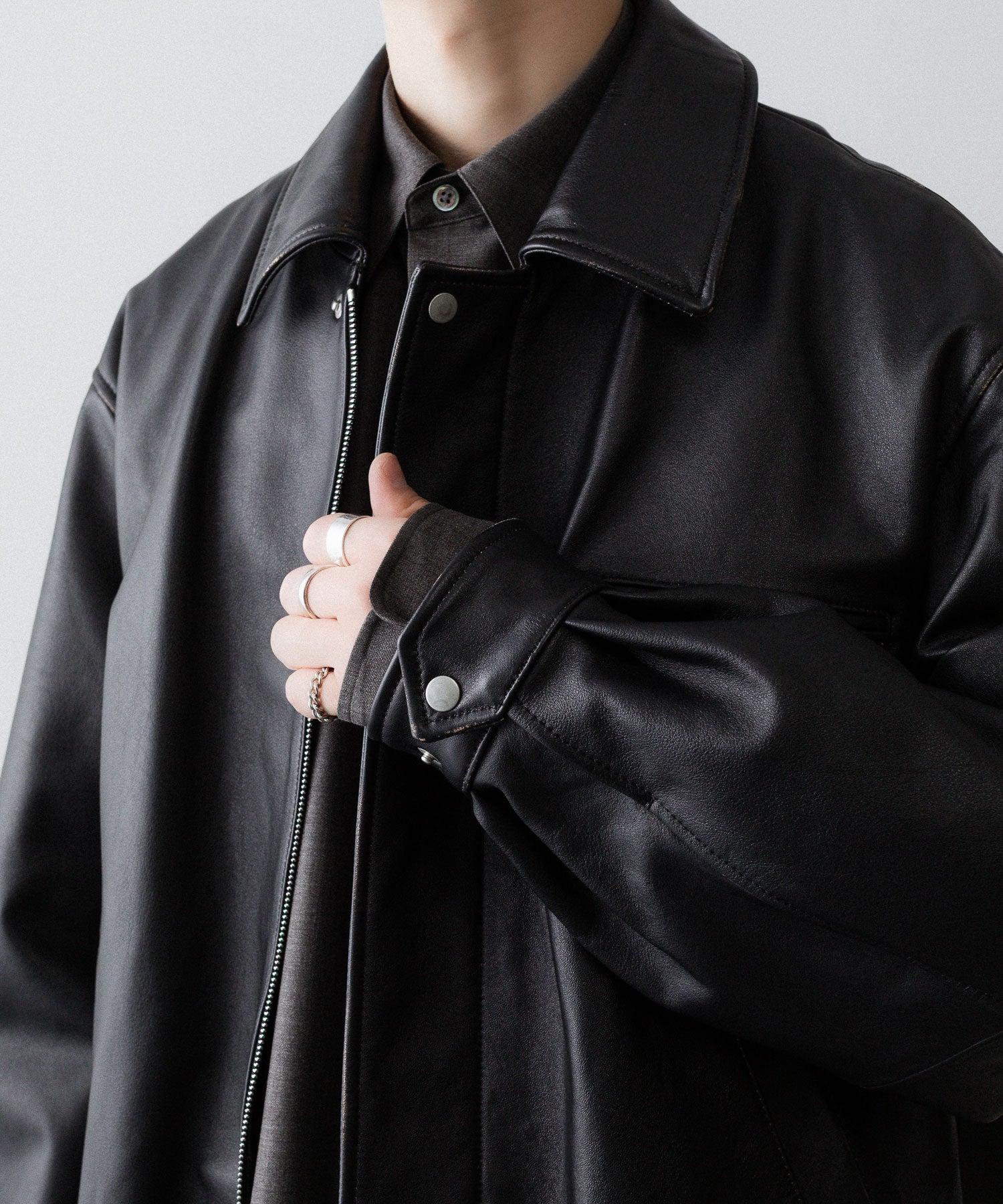 ssstein(シュタイン)のCOW LEATHER VINTAGE ZIP JACKET - BLACKの公式通販サイトsession福岡セレクトショップ