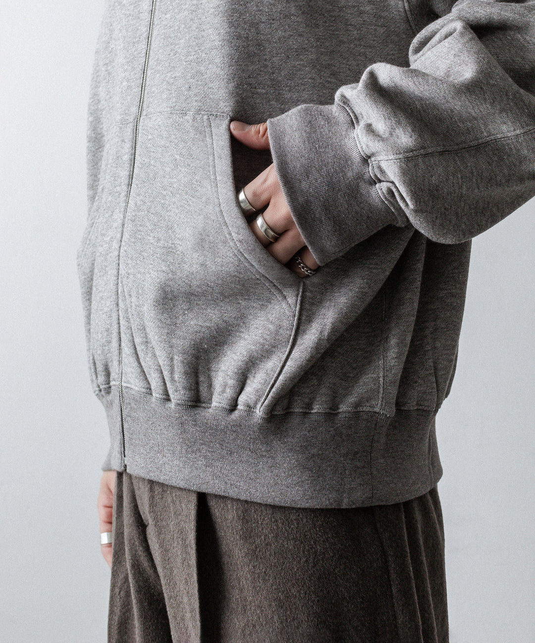 ssstein(シュタイン)のYAK/COTTON SWEAT ZIP HOODY - TOP GREYの公式通販サイトsession福岡セレクトショップ