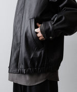 画像をギャラリービューアに読み込む, ssstein(シュタイン)のCOW LEATHER VINTAGE ZIP JACKET - BLACKの公式通販サイトsession福岡セレクトショップ
